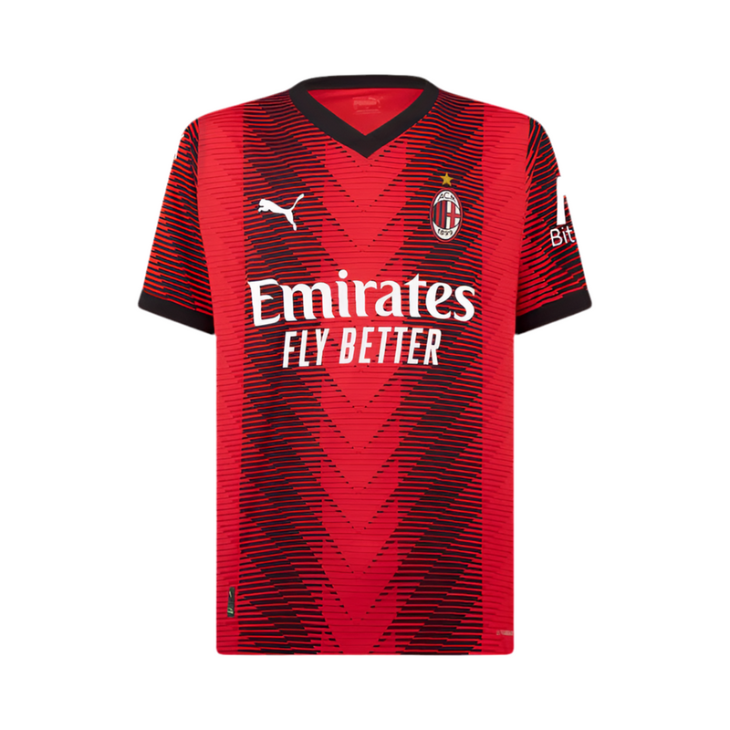 Camisola AC Milan I 23/24 - Vermelho e Preto