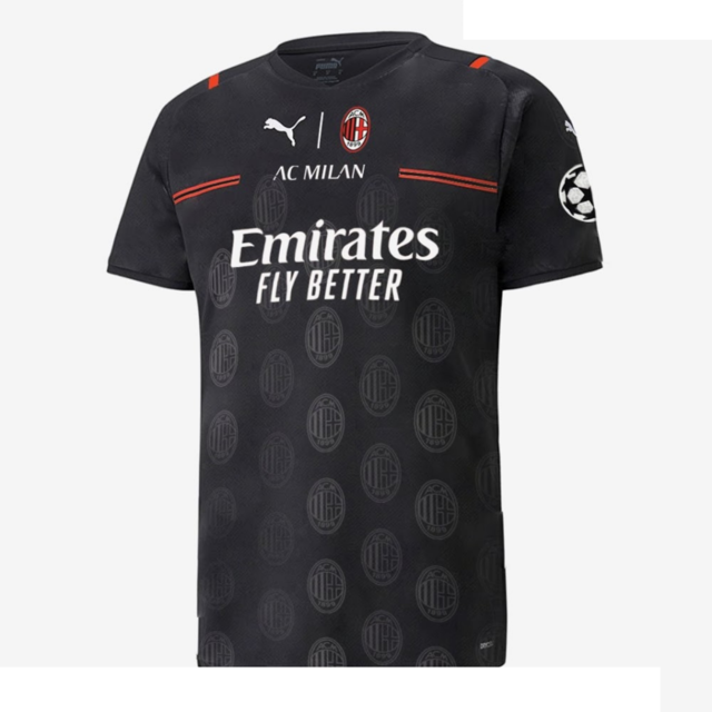 Camisola AC Milan 21/22 - Preto