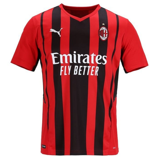 Camisola AC Milan I 21/22 - Preto e Vermelho