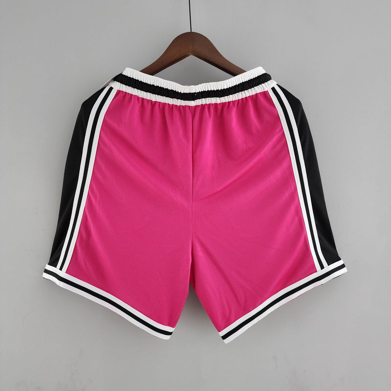 Shorts Miami Heat Pink Black NBA